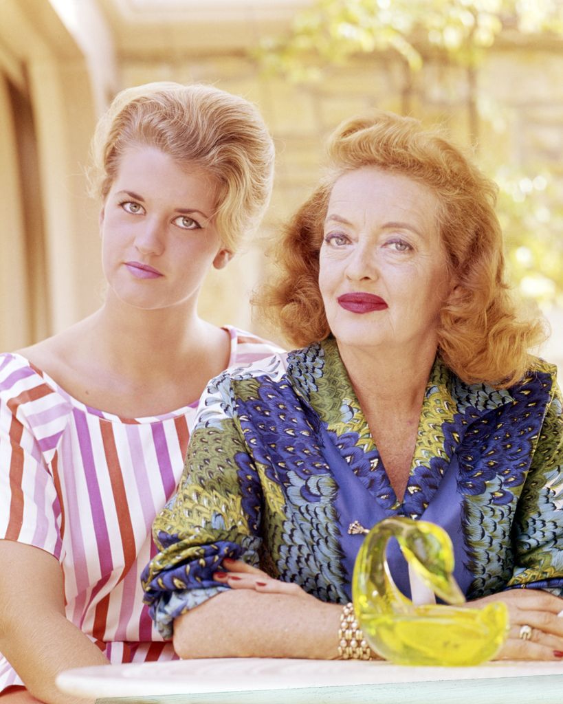 American actress Bette Davis (1908 - 1989) with her daughter Barbara Davis Sherry (later known as B.D. Hyman), circa 1965.