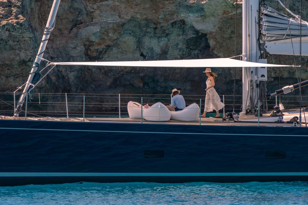 Tom Cruise and Ana de Armas relax on board boat in Ciutadella, Menorca