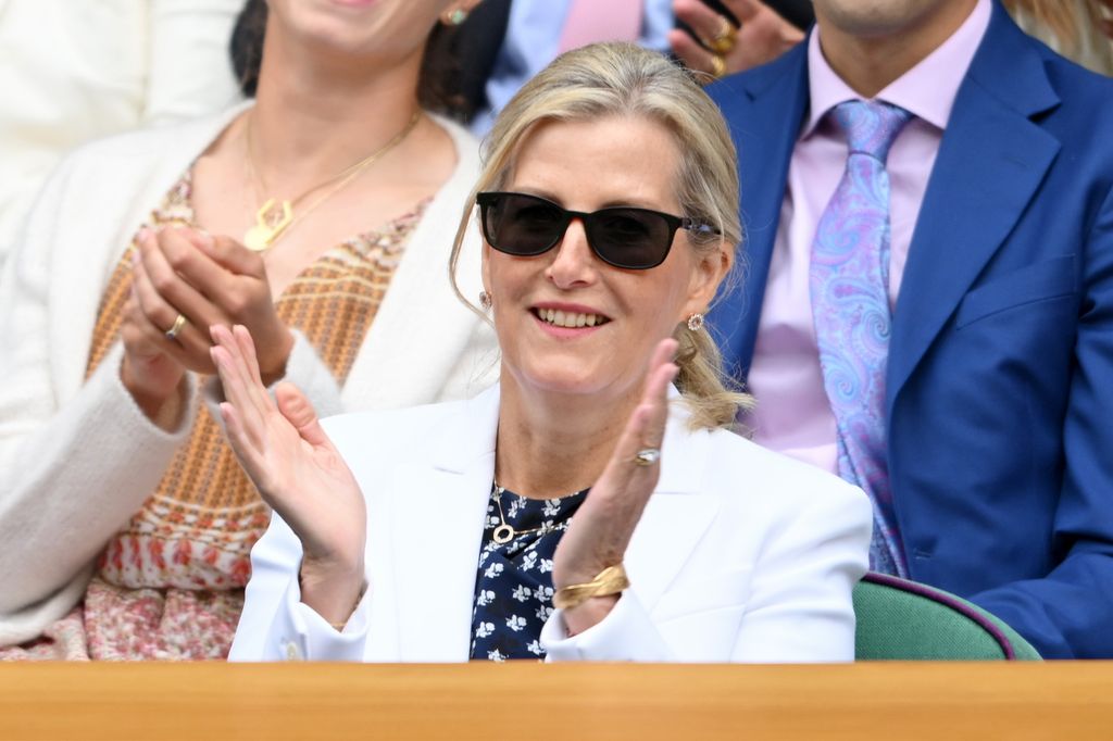 Sophie, Duchess of Edinburgh attends day eight of the Wimbledon Tennis Championships