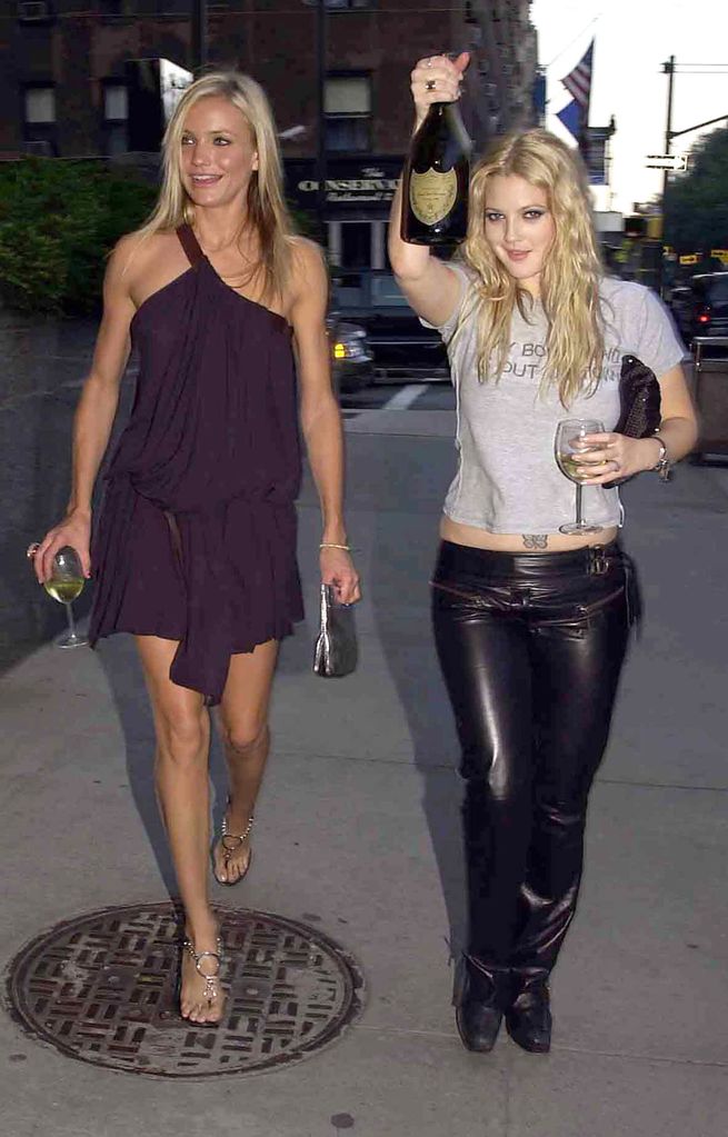 Cameron Diaz and Drew Barrymore during "Charlie's Angels: Full Throttle" New York City Premiere in 2003