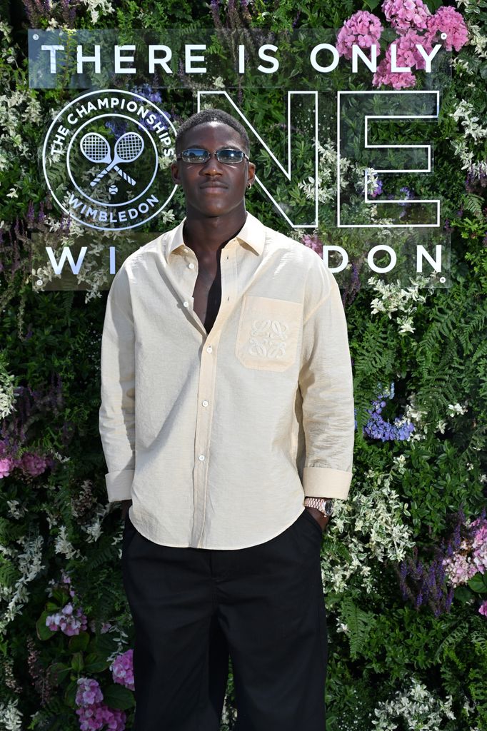 Kobbie Mainoo in the AELTC's Parkside Suite in No.1 Court at The Championships 2025