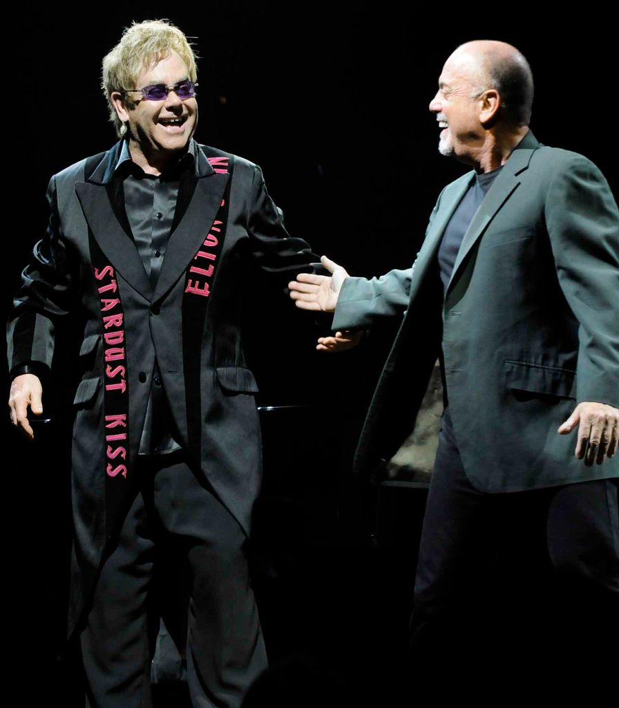 Rock and roll legends Elton John and Billy Joel take the stage at the Times Union Center in Albany