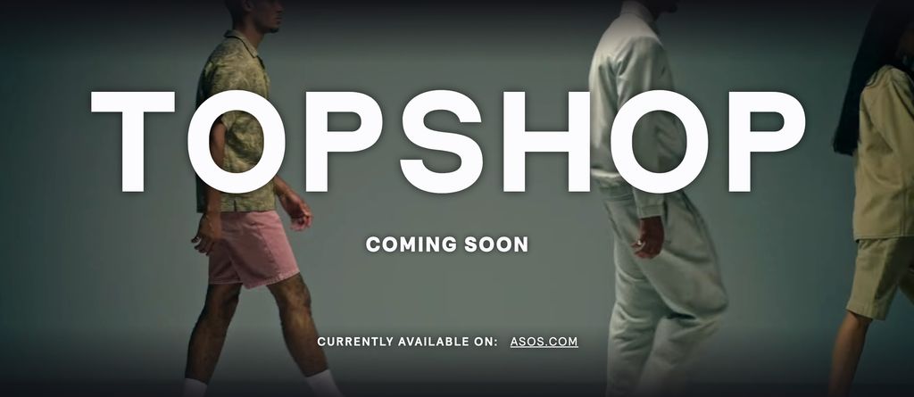 When you visit Topshop.com this is what you'll find