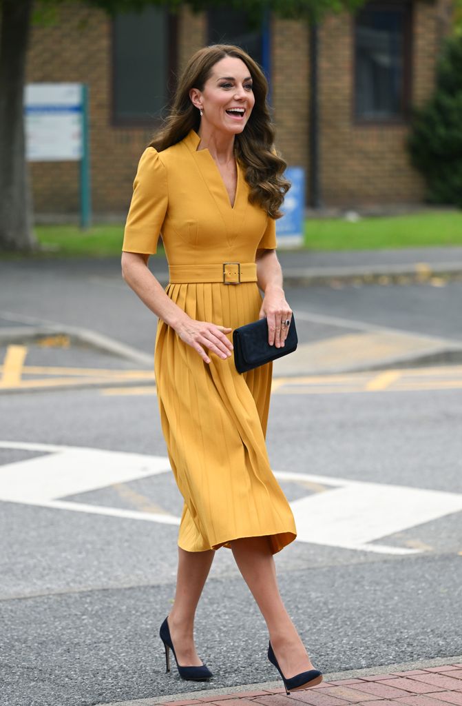 Princess of Wales visits the Royal Surrey County Hospital's Maternity Unit at Royal Surrey County Hospital on October 05, 2022 