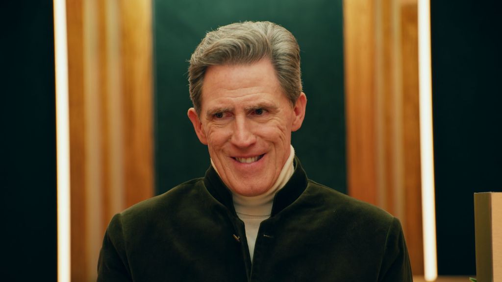 close-up male tv presenter