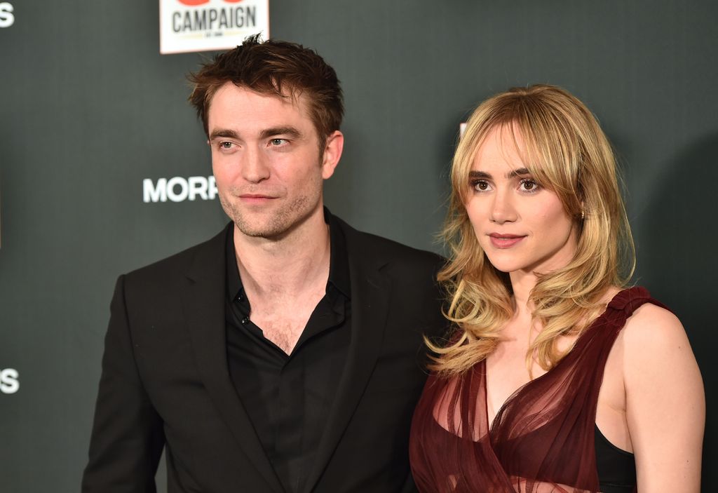 Robert Pattinson and Suki Waterhouse on red carpet