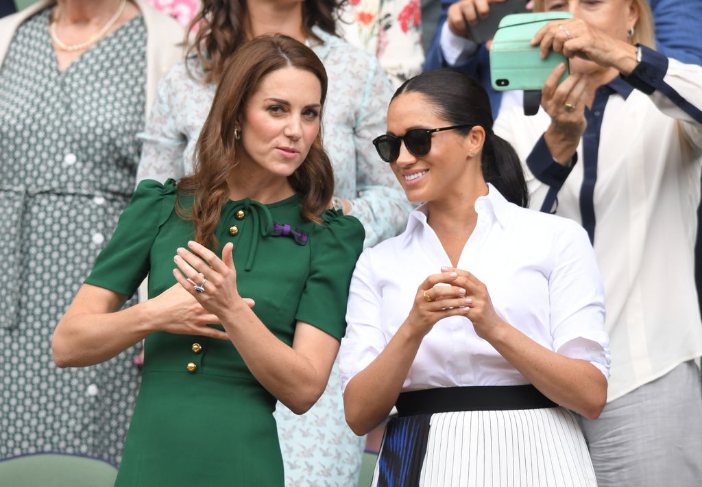 Kate Middleton and Meghan Markle at Wimbledon