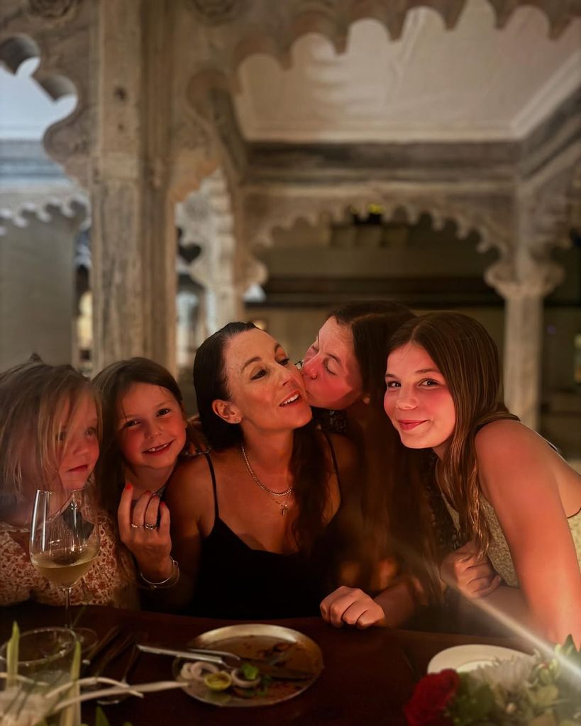Jimmy's wife Michaela and their four daughters