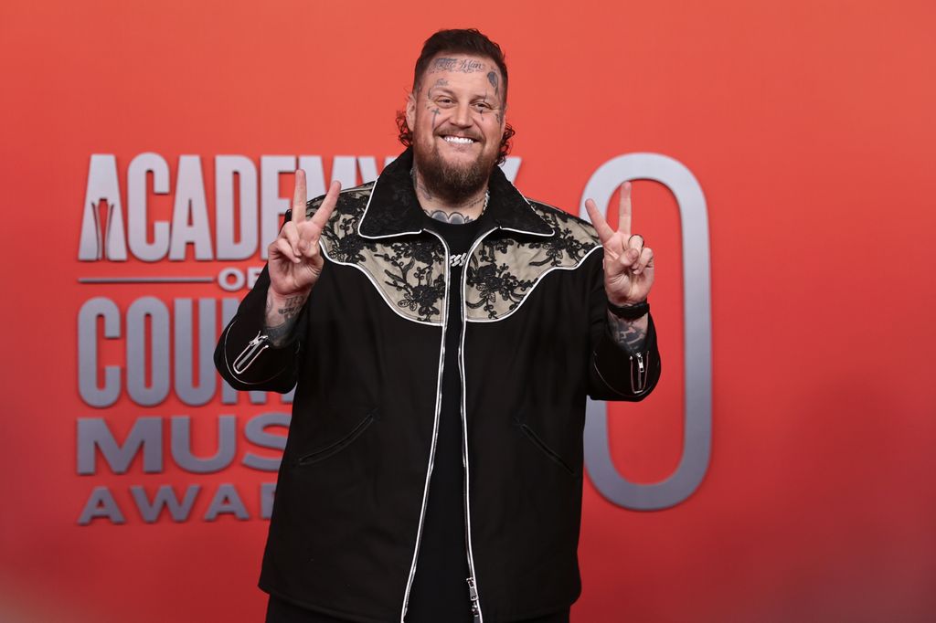 jelly roll on acm awards red carpet