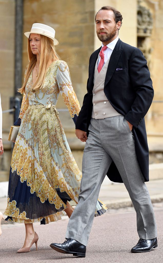 Alizee Thevenet and James Middleton in smart dress