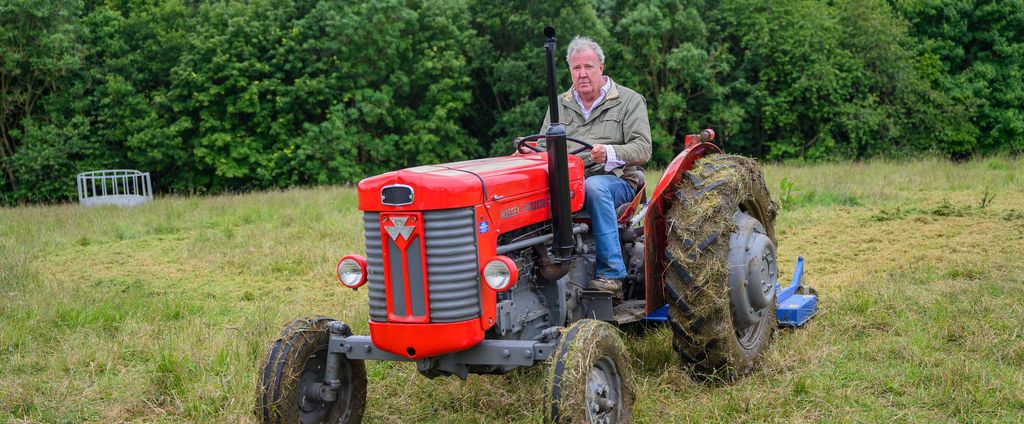 Jeremy Clarkson on his smaller tractor