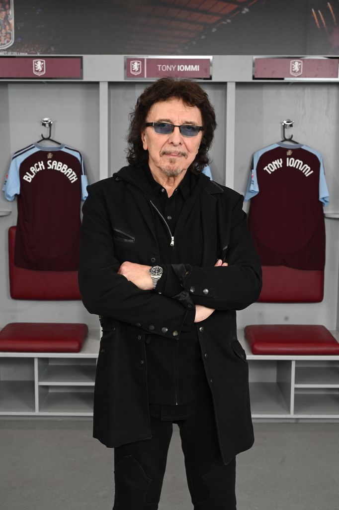 Tony Iommi attends the announcement of Black Sabbath's final show "Back To The Beginning" at Villa Park on February 05, 2025 in Birmingham, England.