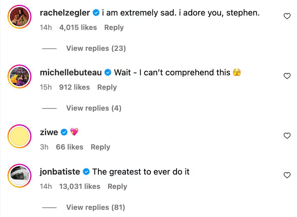 Rachel Zegler reaction to Stephen Colbert's cancelled show