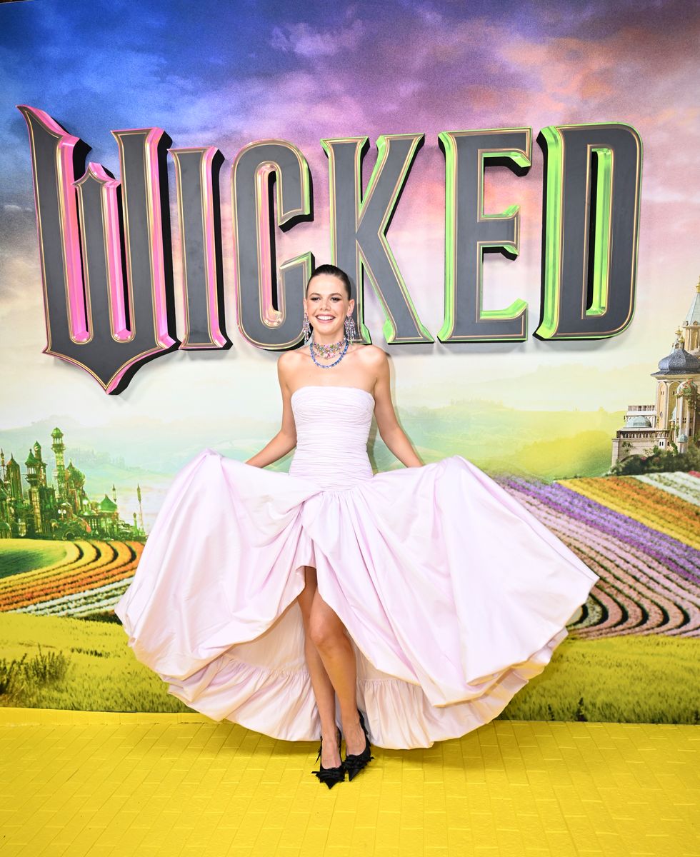 Lucia Hawley attends the "Journey Through Oz" Tour to celebrate the Australian premiere of "Wicked" 