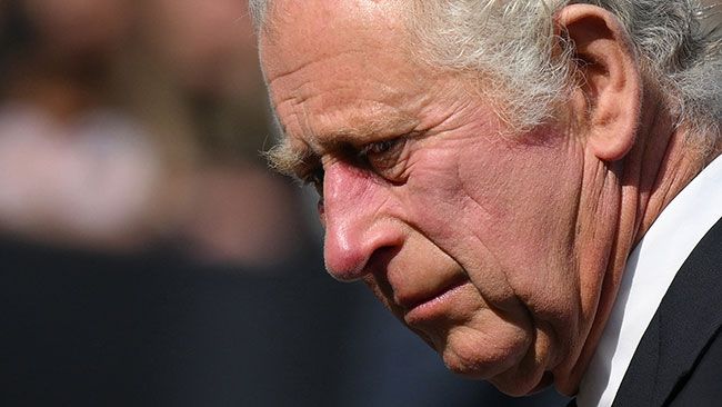 king charles sad
