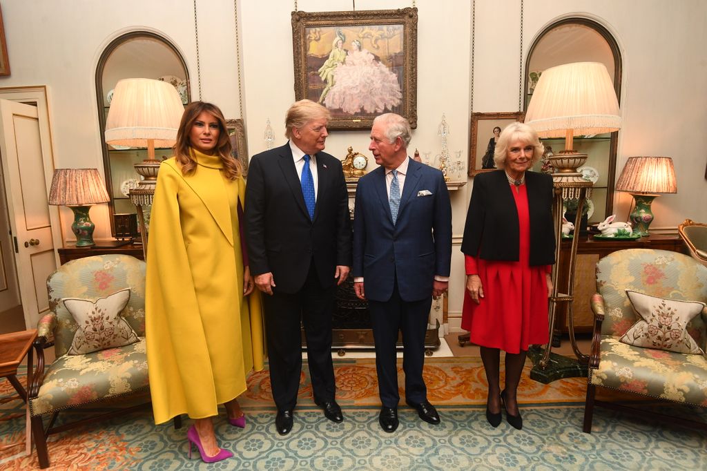 Charles and Camilla met Donald Trump and his wife Melania at Clarence House in December 2019 