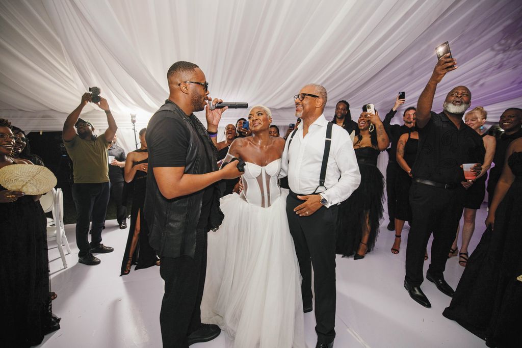 Jully and Valentine hit the dance floor with rapper Kardinal Offishal