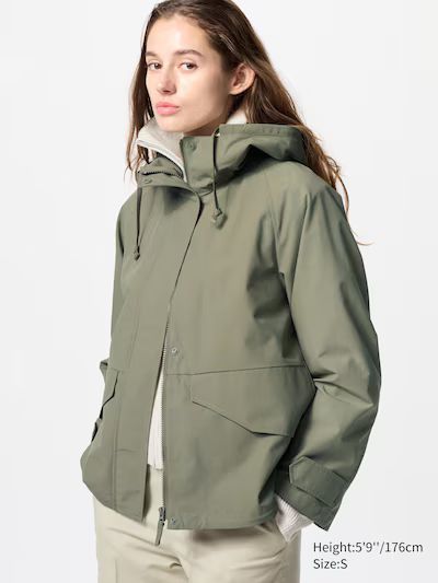 green parka jacket by uniqlo