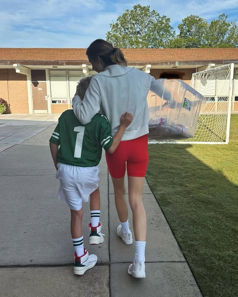 Brooklyn and her son