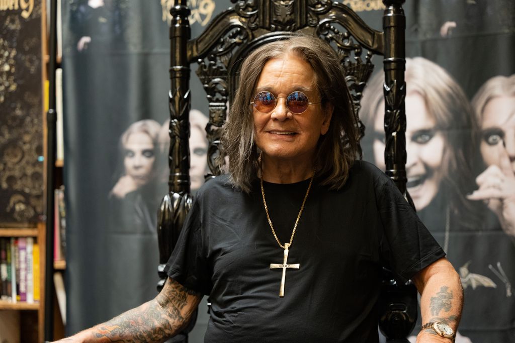 ozzy osbourne sitting on throne