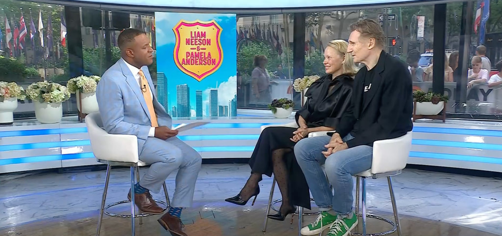 Craig Melvin interviewing Liam and Pamela