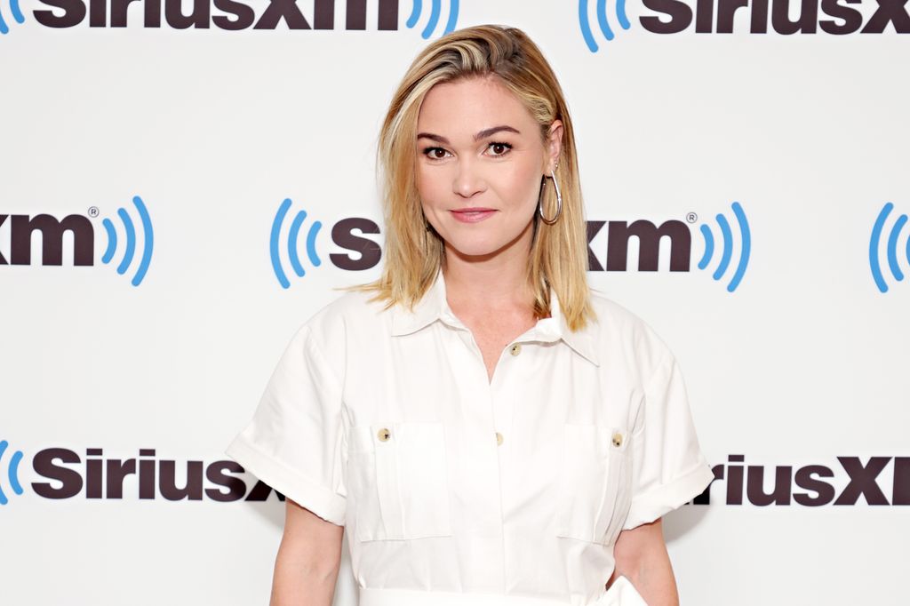 Julia Stiles visits the SiriusXM Studios on August 01, 2022 in New York City