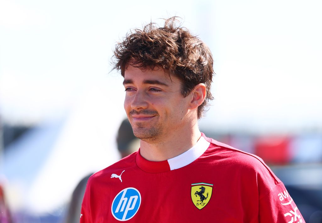 Charles Leclerc at the British Grand Prix at Silerstone Circuit, England, in July 2025