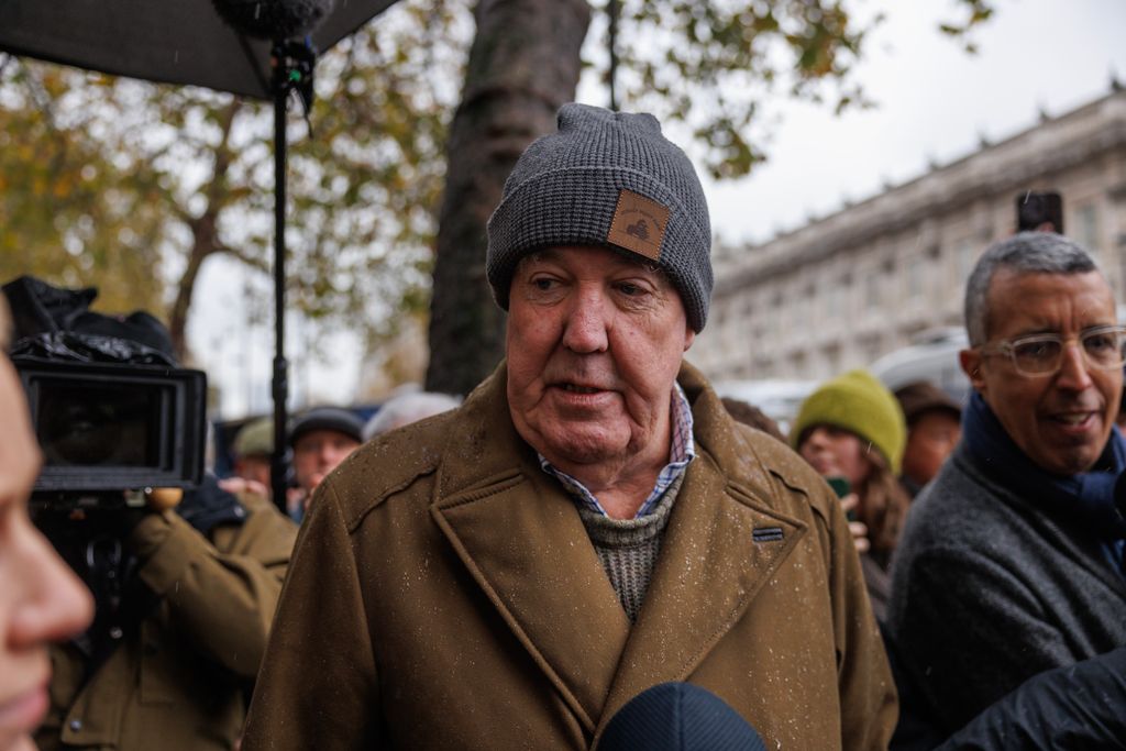 Jeremy Clarkson attending a farmers protest