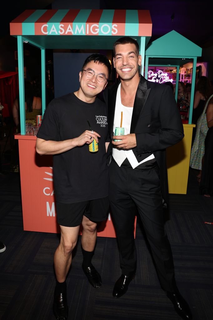 Bowen Yang and Matt Rogers attend Las Culturistas Culture Awards After Party 