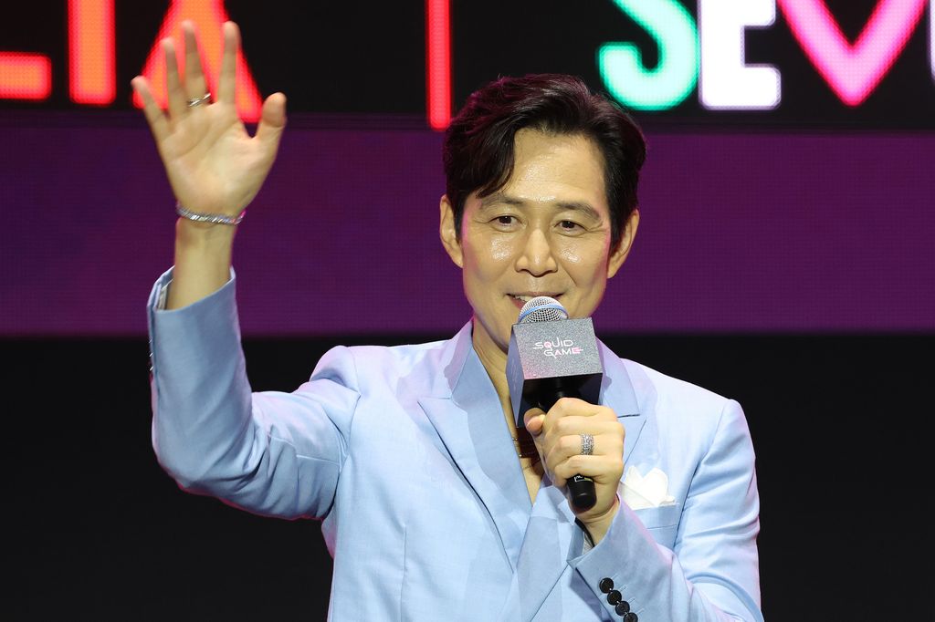Lee Jung-jae attends the "Squid Game" Season 3 parade and finale event in Seoul, South Korea