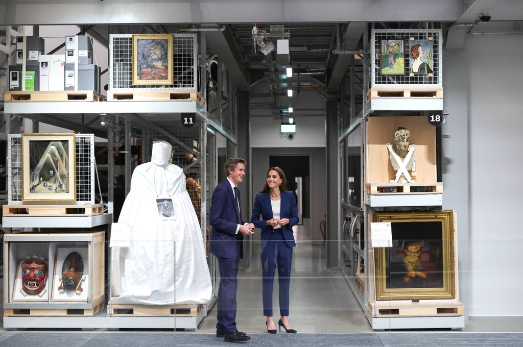 princess kate during visit to V&A East Storehouse 