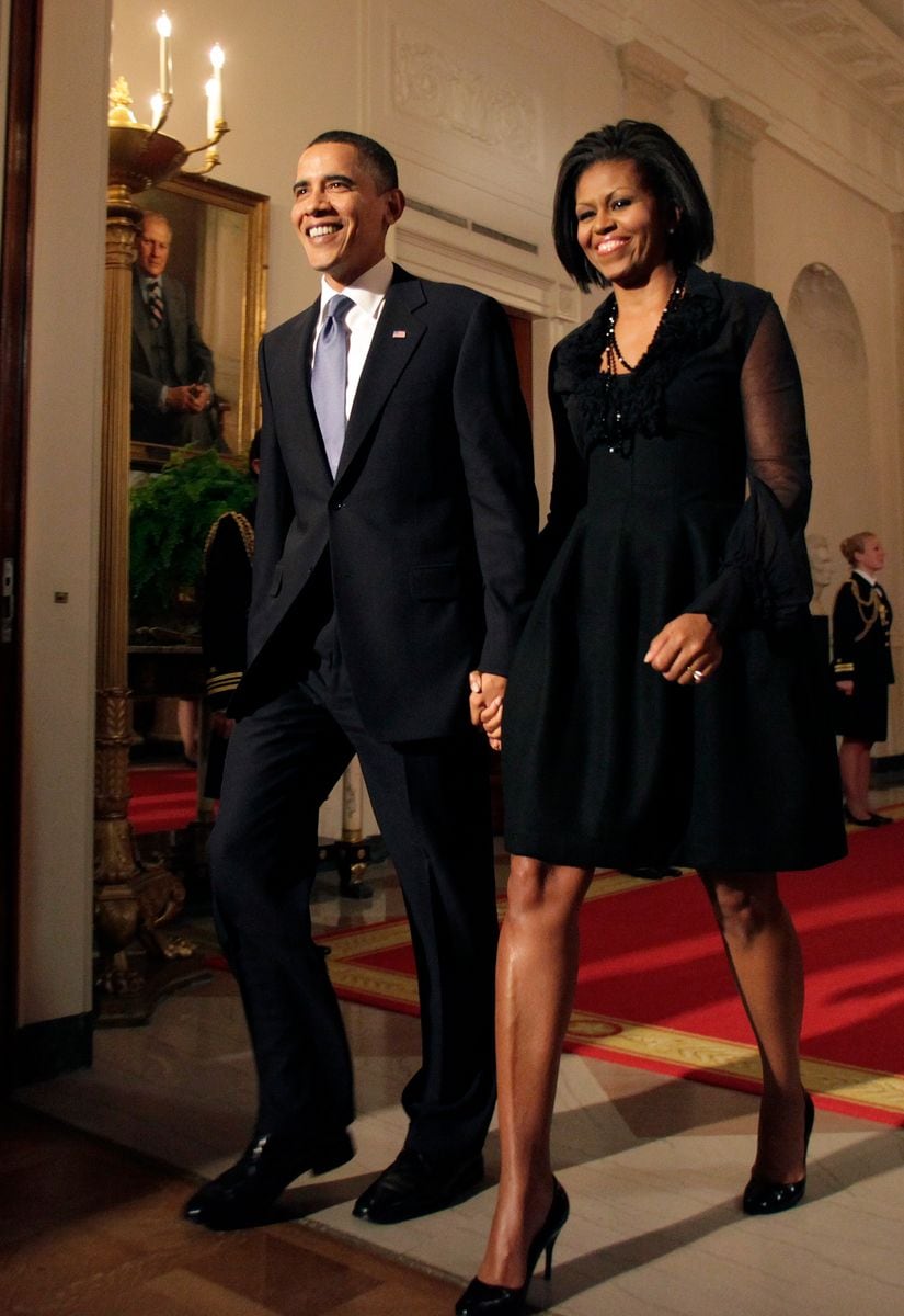 Barack Obama and Michelle Obama at the White House