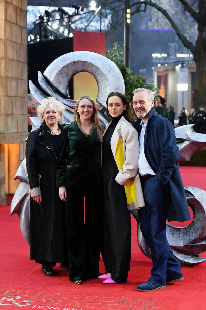 Sarah Fisher, Emily Head, Daisy Head and Anthony Head attend the "Dungeons & Dragons: Honour Among Thieves" UK Premiere