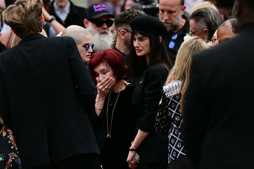 Aimee Osbourne stepped out with her family, including mom Sharon Osbourne, to pay tribute to Ozzy Osbourne at his hometown procession 