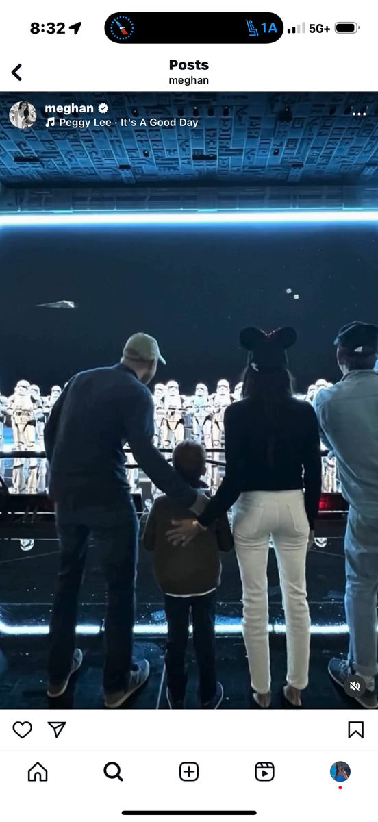 The Sussexes journey to a galaxy far, far away on Star Wars: Rise of the Resistance 