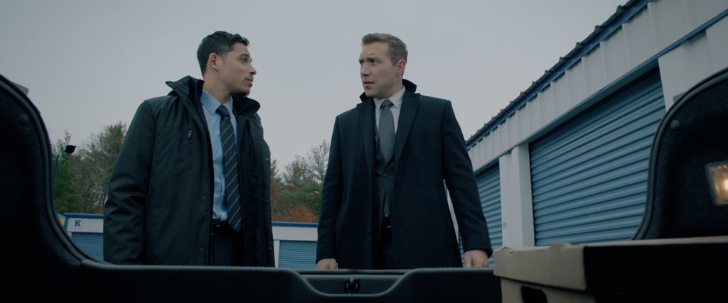 Anthony Ramos  and Jai Courtney in Honest Thief
