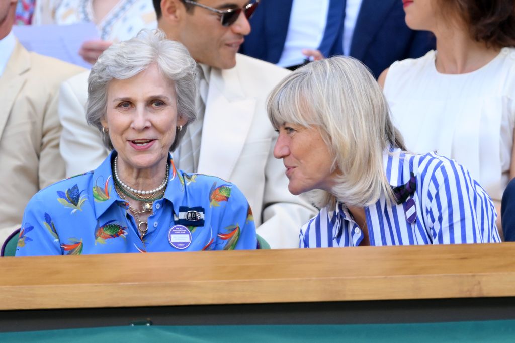 Birgitte, Duchess of Gloucester in the Royal Box at Wimbledon