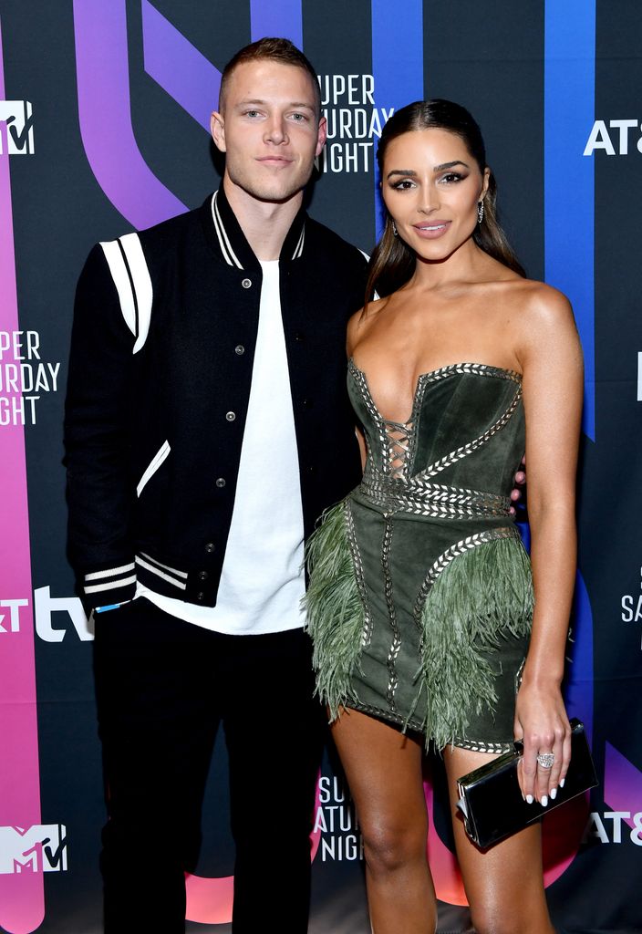 Model Olivia Culpo and NFL Player Christian McCaffrey are engaged. The couple announced the news on social media.