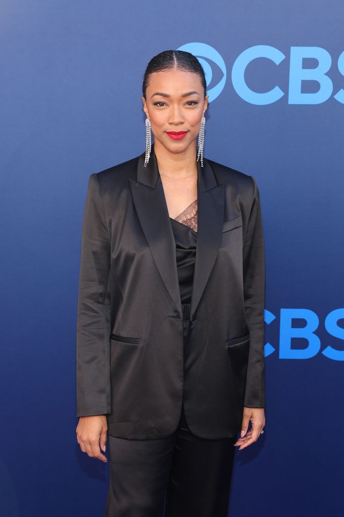 Sonequa Martin-Green arrives at CBS Fest 2025 at Paramount Studios on May 07, 2025 in Los Angeles, California