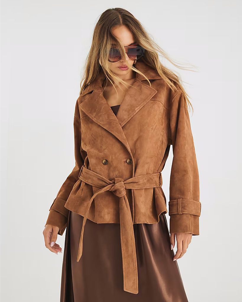 Frankie Bridge suede jacket