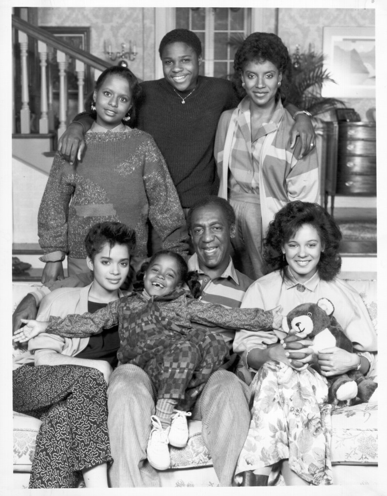 SEPTEMBER 13: Cast portrait of "Cosby Show" for the 1984 - 85 season. (Front row l-r) Lisa Bonet, Bill Cosby, Keshia Knight Pulliam, Phylicia Ayers-Allen. (Back row l-r) Sabrina Le Beauf, Tempestt Bledsoe, Malcolm-Jamal Warner. photo taken 9/13/1985. (Photo by Michael Ochs Archives/Getty Images)