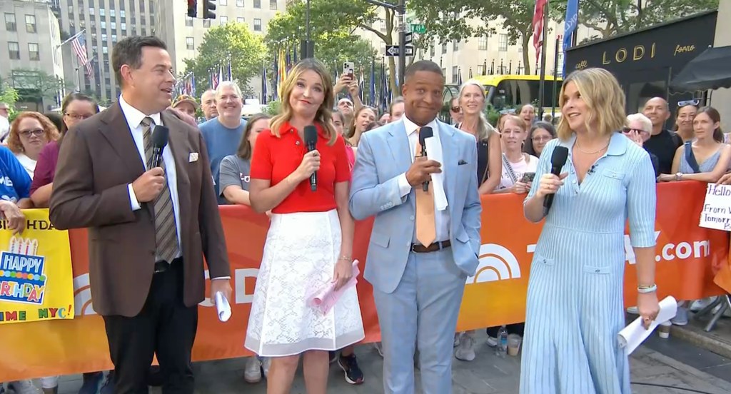 Craig, Savannah, Jenna, and Carson on Today
