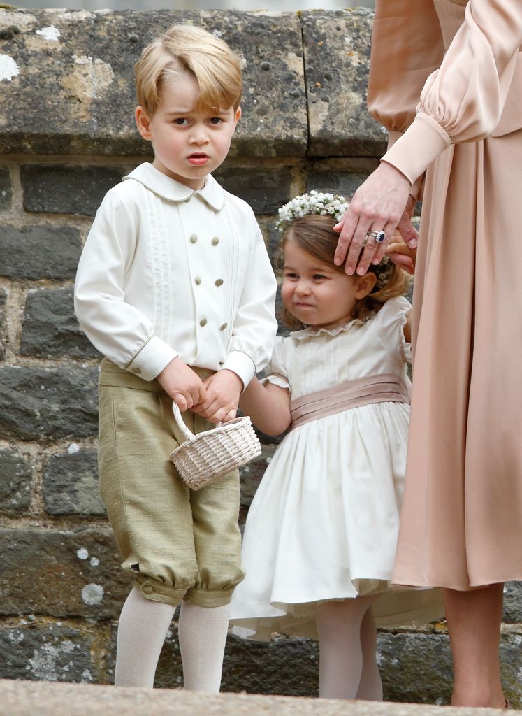 George and Charlotte at Pippa Middleton's wedding