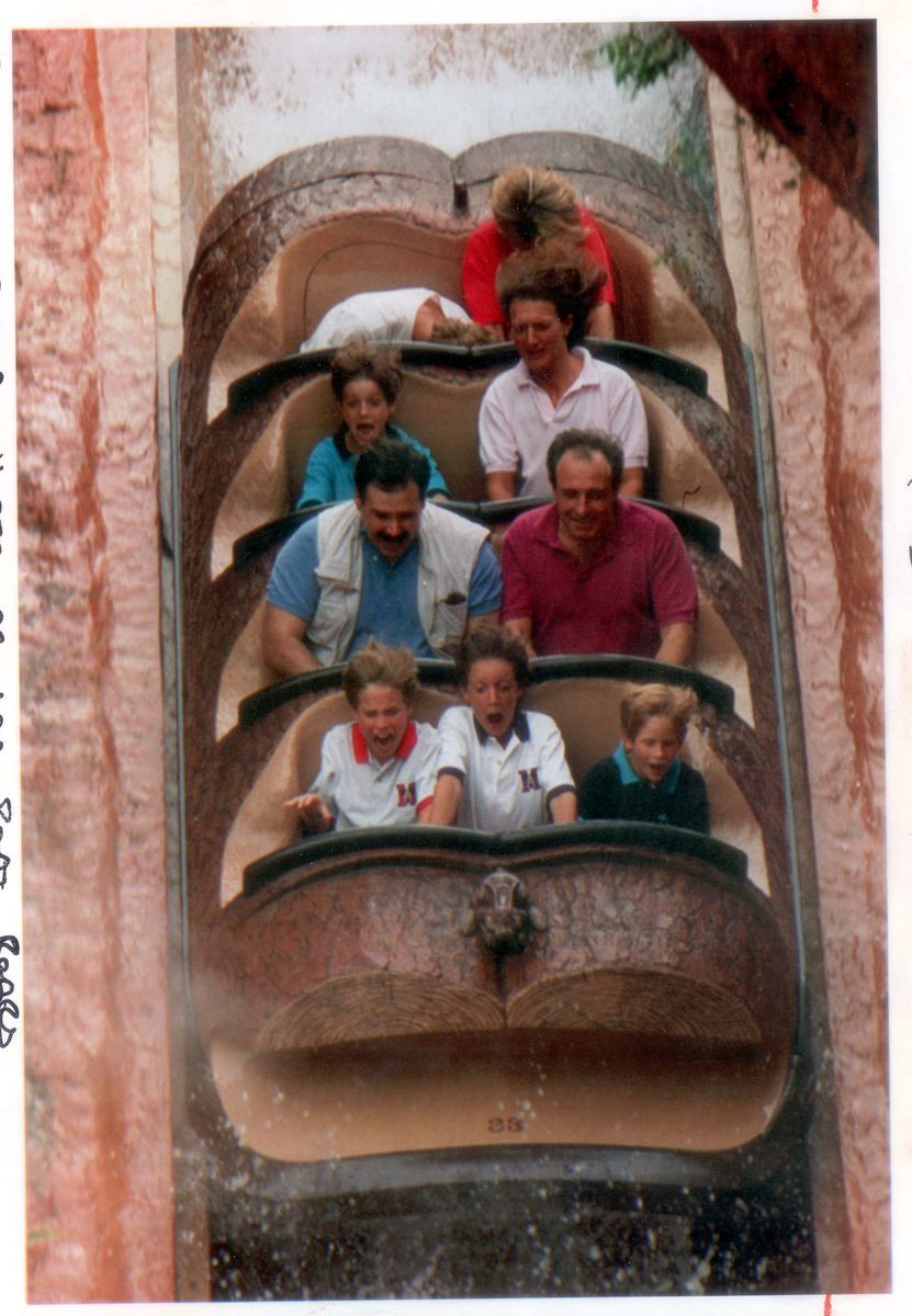 Diana Princess Of Wales - Holiday To Florida - 1993 Faces Lit With Excitement Princes William And Harry Rode Splash Mountain At Disney World . There Are Time When Even The Most Devoted Parent Must Turn A Blind Eye And Princess Diana Found Yesterday T