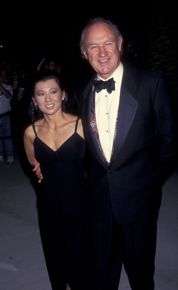 Gene Hackman and wife Betsy Hackman attend Vanity Fair Oscar Party on March 21, 1994 