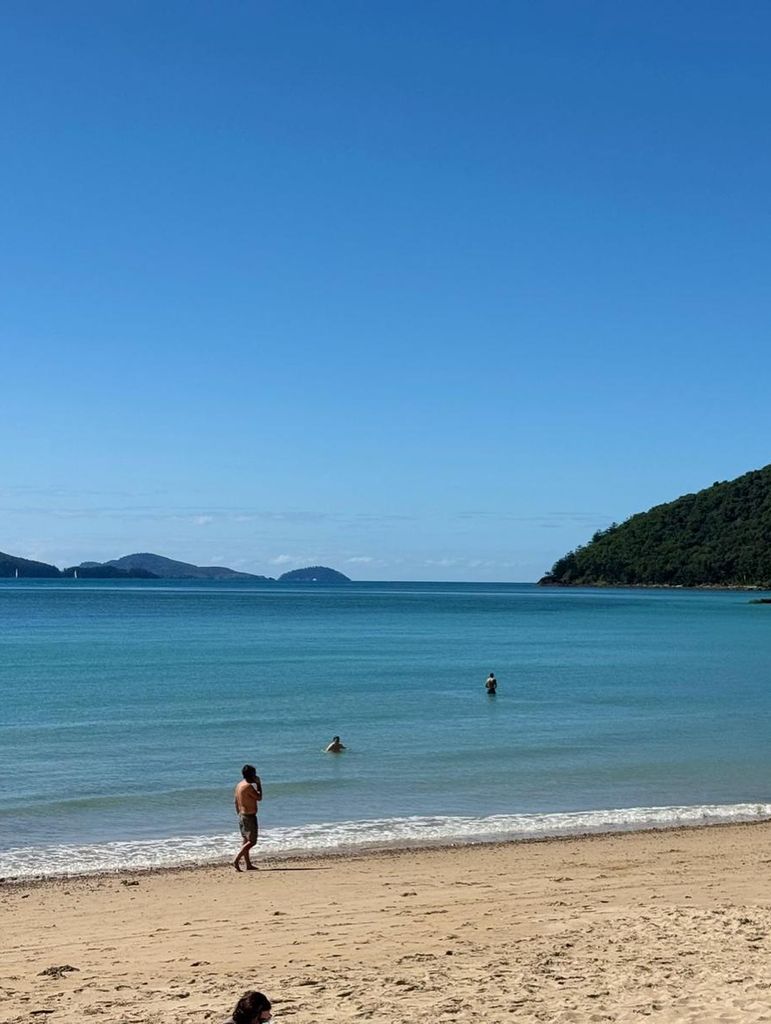 beautiful blue sea and golden beach