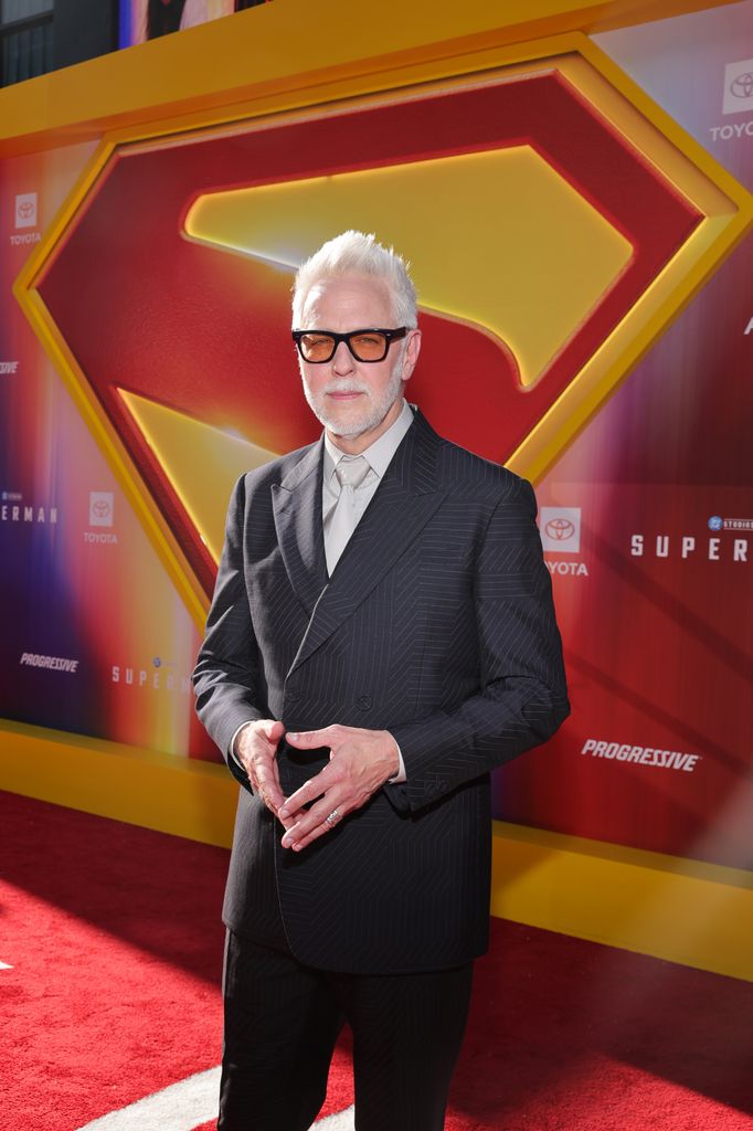 James Gunn seen at the Los Angeles Premiere of Warner Bros. "Superman" TCL Chinese Theatre on July 07, 2025 in Hollywood, California