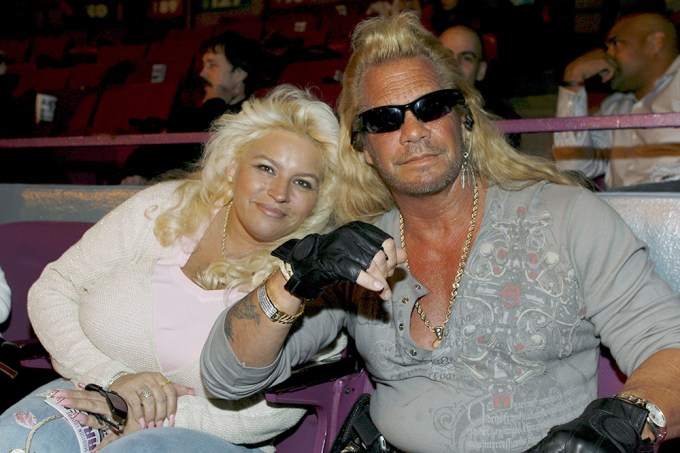 Beth Chapman & Dog The Bounty Hunter At A Boxing Match
