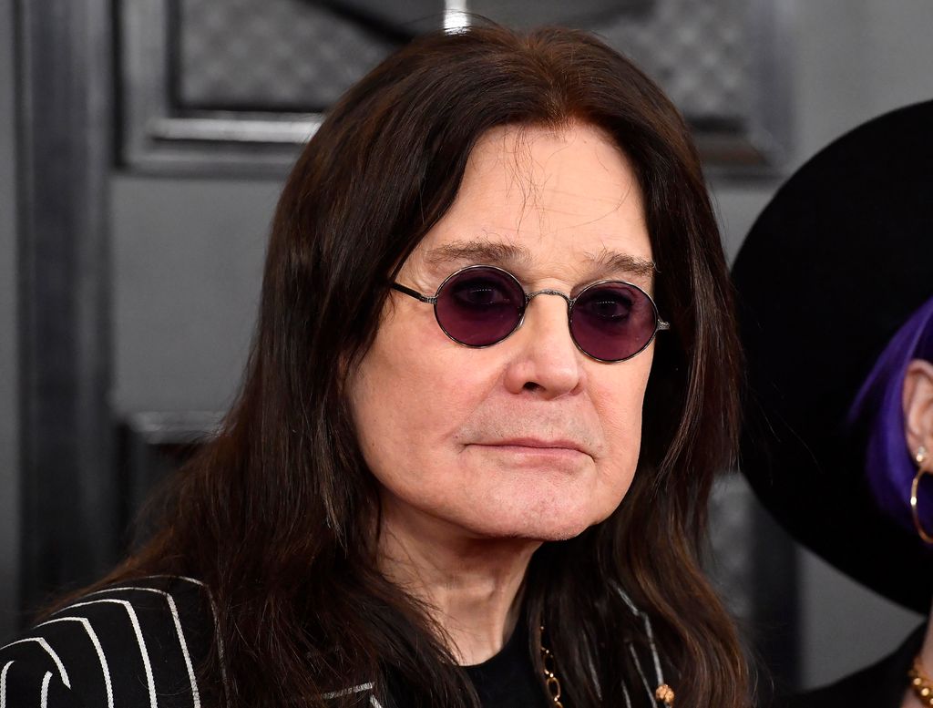 close up photo of ozzy osbourne face