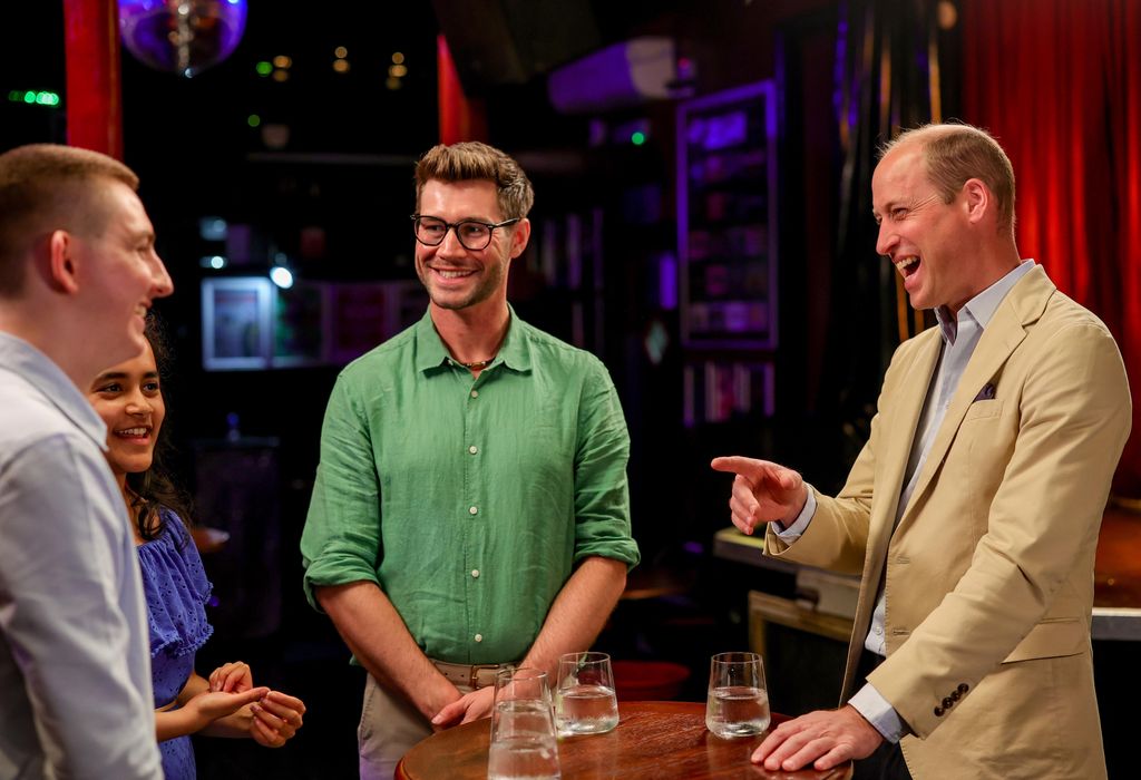 William talks to volunteers at Royal Vauxhall Tavern Pride Month